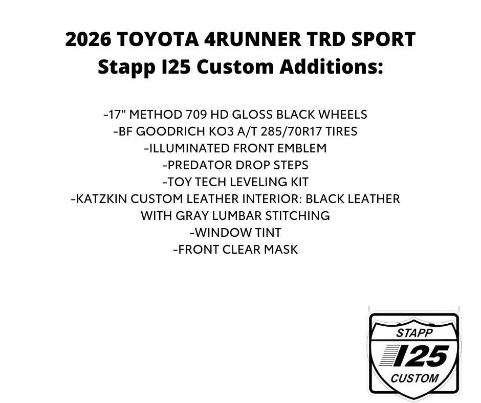 2026 Toyota 4Runner TRD Sport