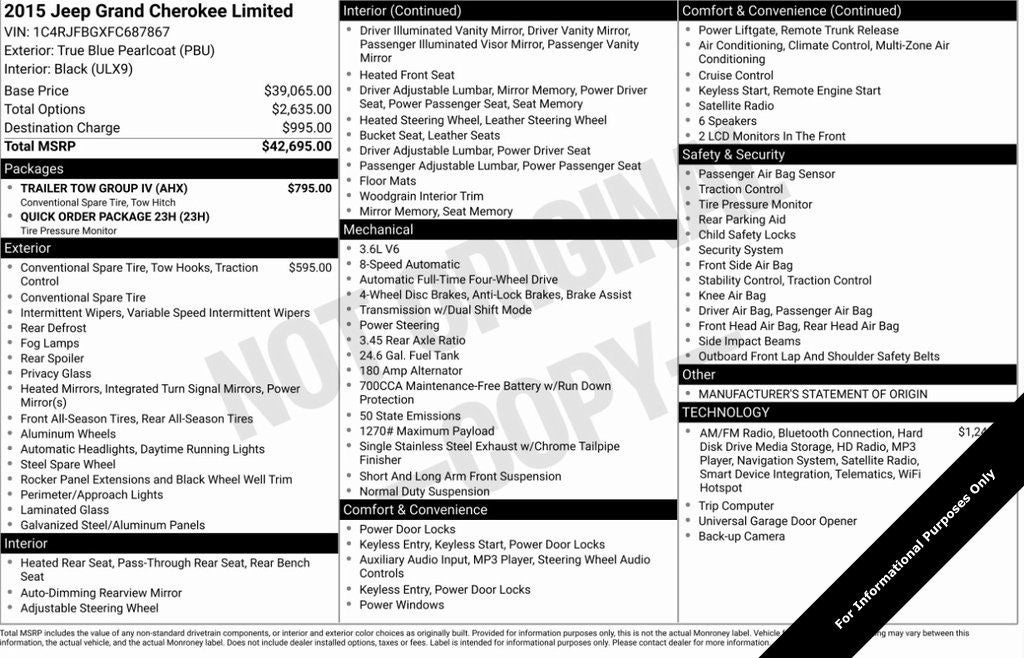 2015 Jeep Grand Cherokee Limited