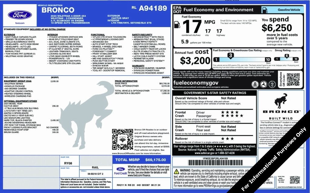 2024 Ford Bronco Wildtrak