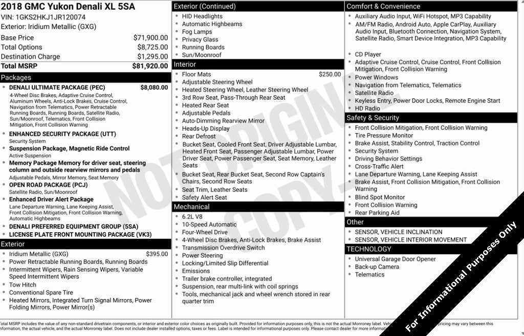 2018 GMC Yukon XL Denali