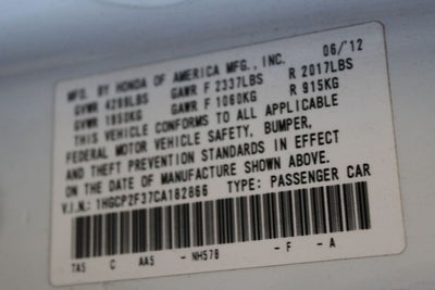 2012 Honda Accord LX 2.4