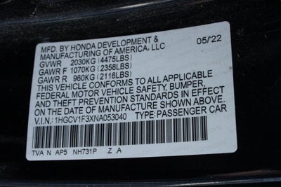 2022 Honda Accord Sport