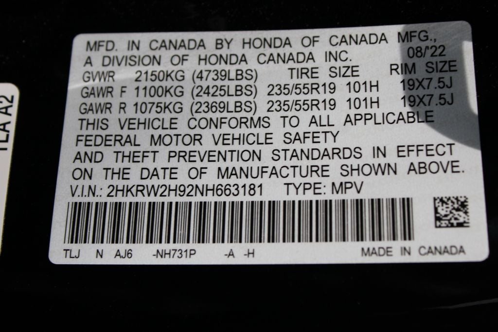 2022 Honda CR-V Touring