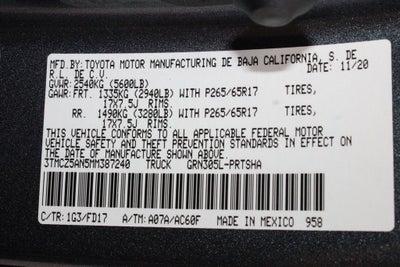 2021 Toyota TACOMA TRD SPORT TRD Sport V6