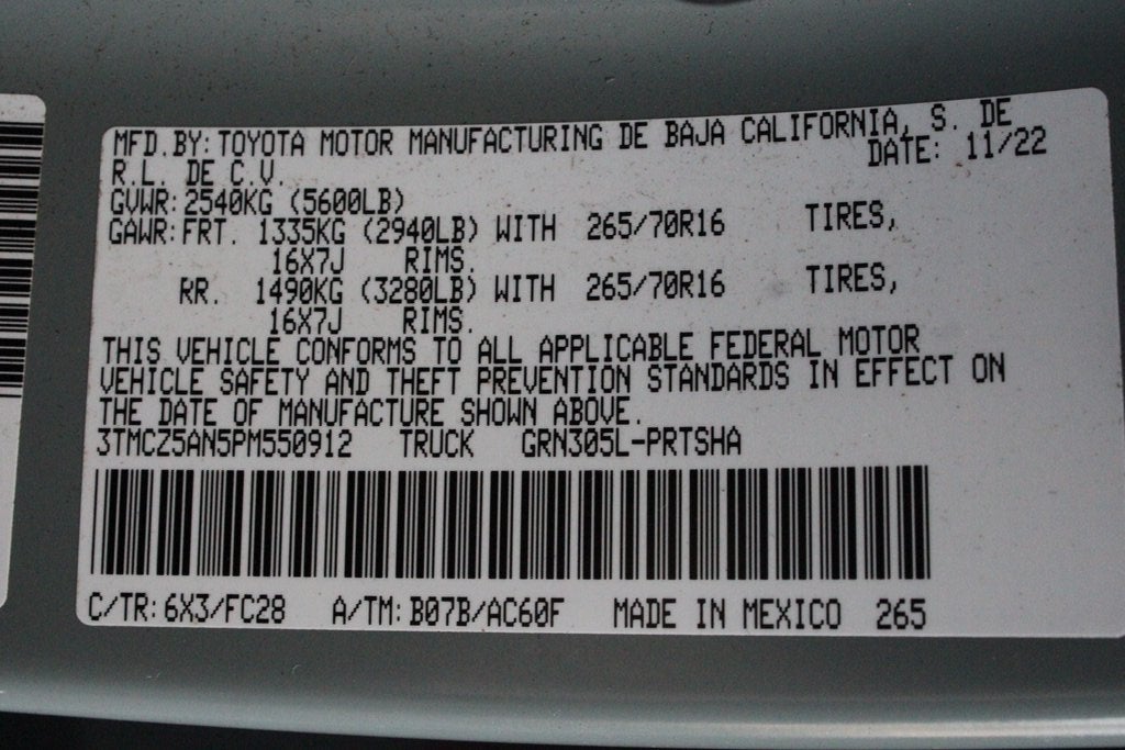 2023 Toyota TACOMA TRAIL Trail Edition V6