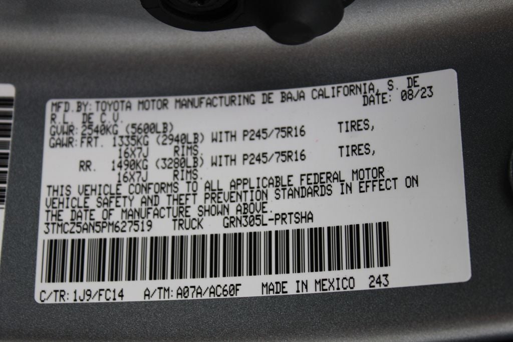 2023 Toyota Tacoma SR5 V6