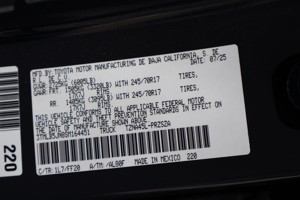 2025 Toyota Tacoma SR5