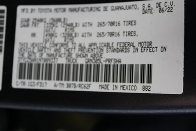 2022 Toyota TACOMA TRD OFFRD TRD Off-Road V6