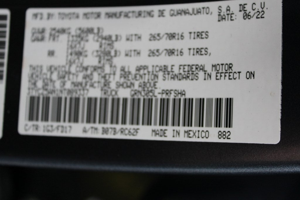 2022 Toyota TACOMA TRD OFFRD TRD Off-Road V6