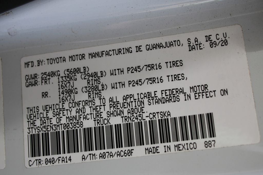 2021 Toyota TACOMA SR SR