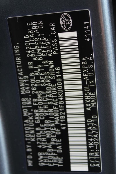 2019 Toyota AVALON HYBRID Limited