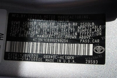 2017 Toyota AVALON XLE