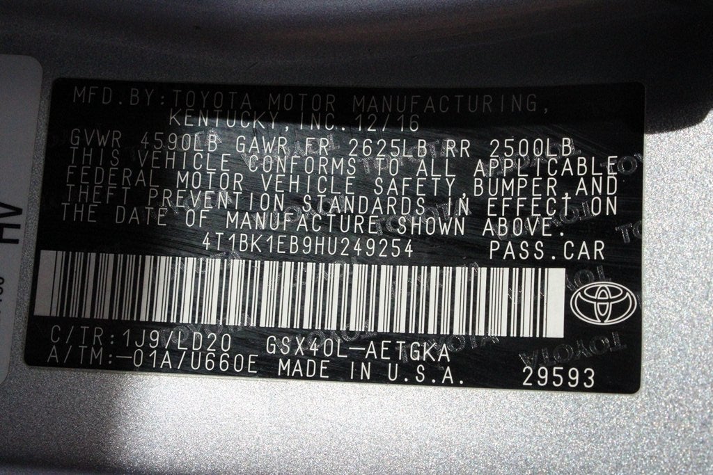 2017 Toyota AVALON XLE