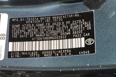2021 Toyota Avalon Hybrid Limited
