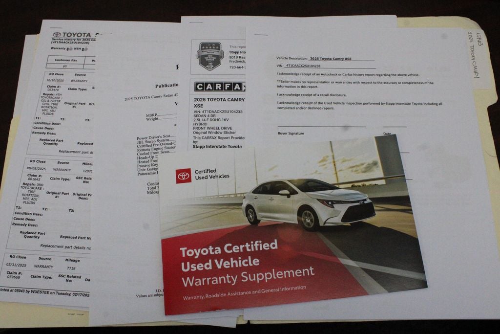 2025 Toyota CAMRY XSE