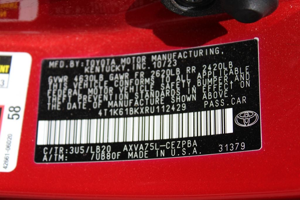 2024 Toyota Camry XSE