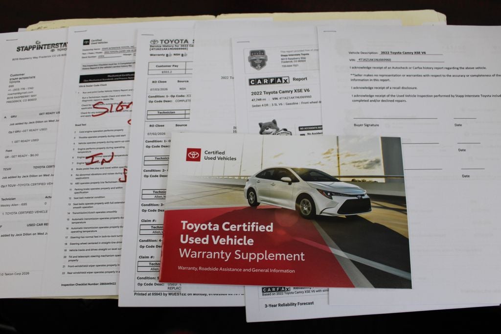 2022 Toyota Camry XSE V6