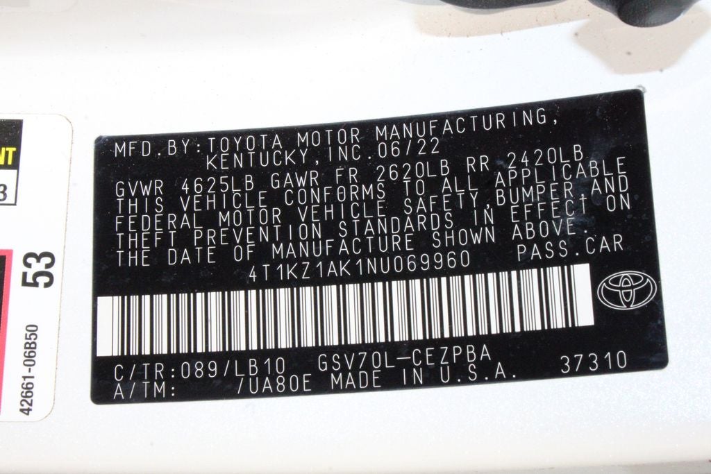 2022 Toyota Camry XSE V6