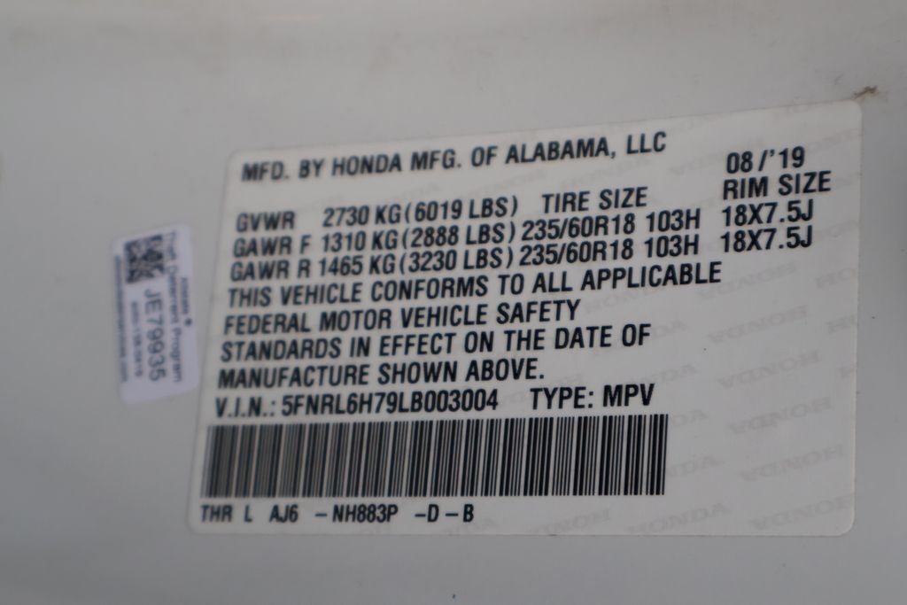 2020 Honda Odyssey EX-L