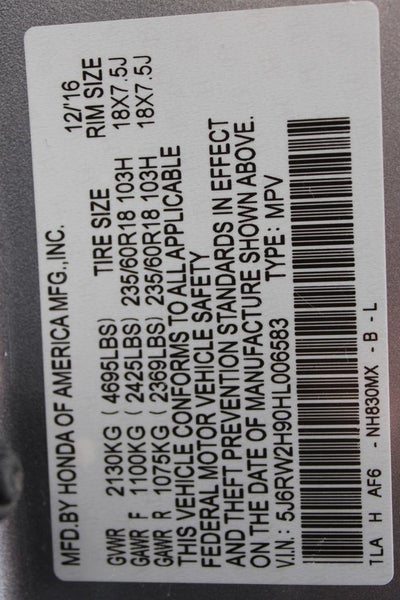 2017 Honda CR-V Touring