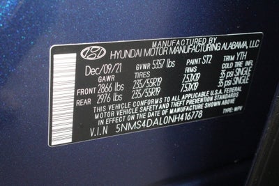 2022 Hyundai Santa Fe Limited