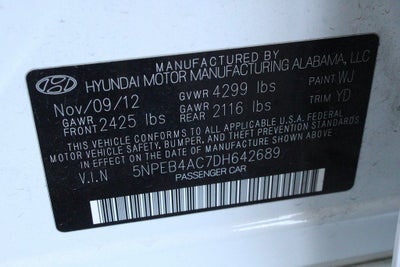 2013 Hyundai Sonata GLS