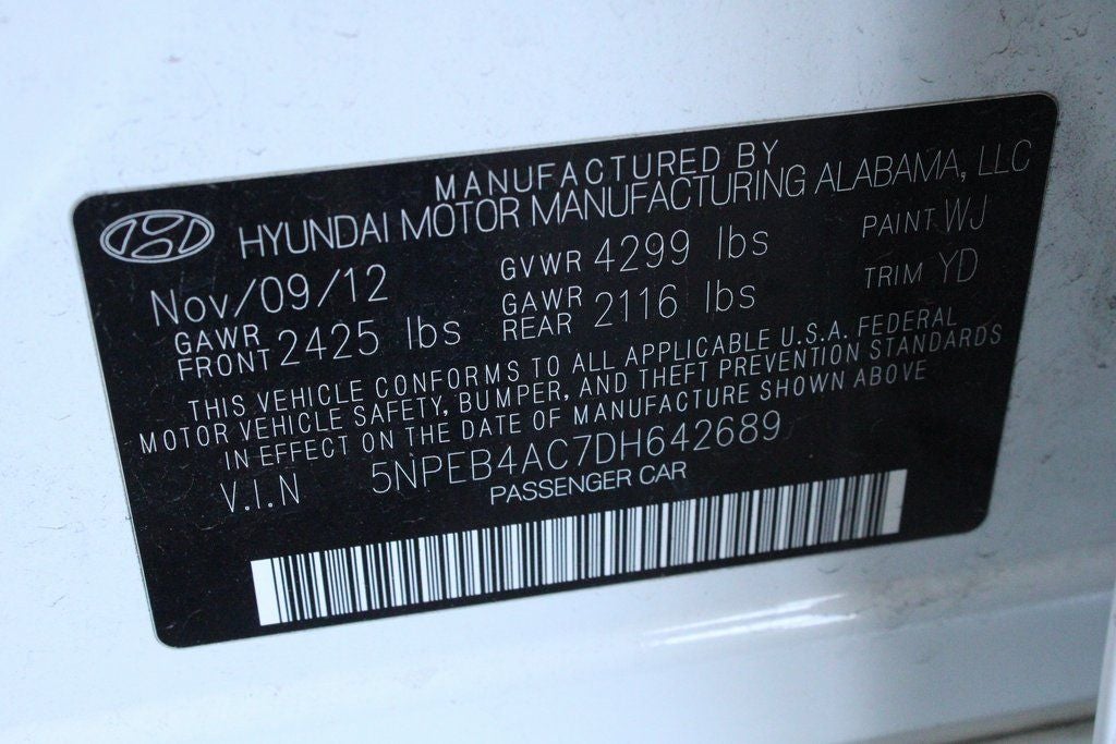 2013 Hyundai Sonata GLS