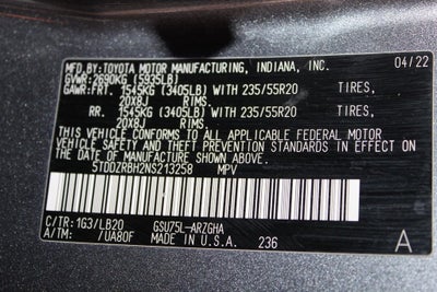 2022 Toyota Highlander Limited