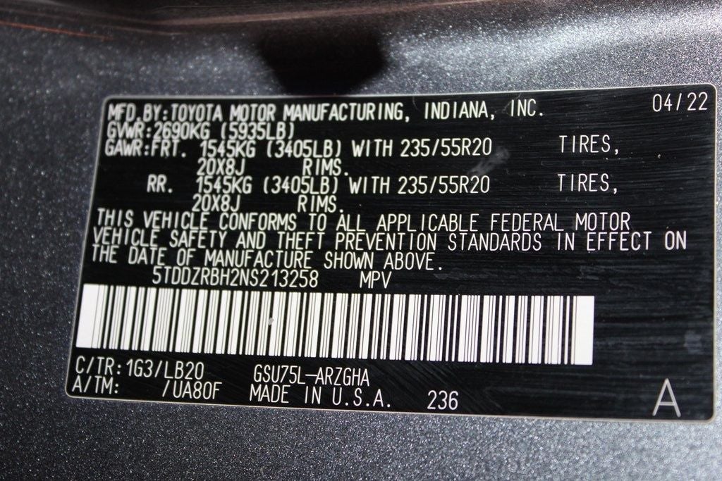 2022 Toyota Highlander Limited