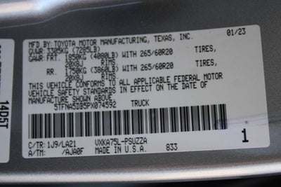 2023 Toyota TUNDRA 4X4 Platinum