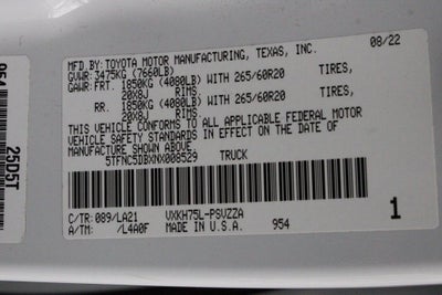 2022 Toyota TUNDRA HV 4X4 Platinum