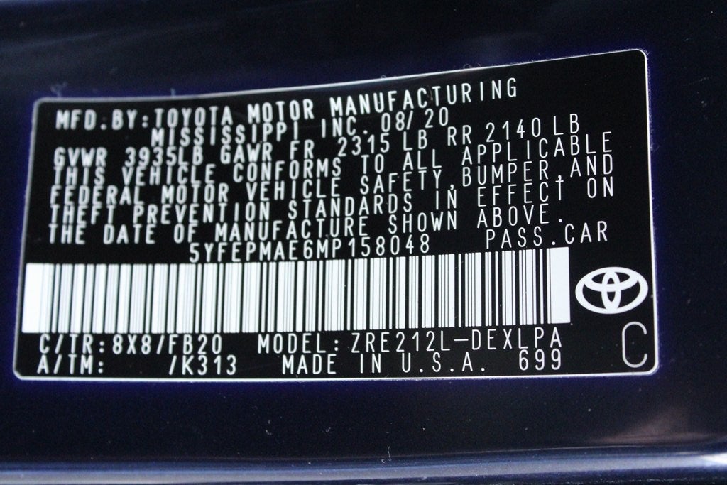 2021 Toyota COROLLA LE