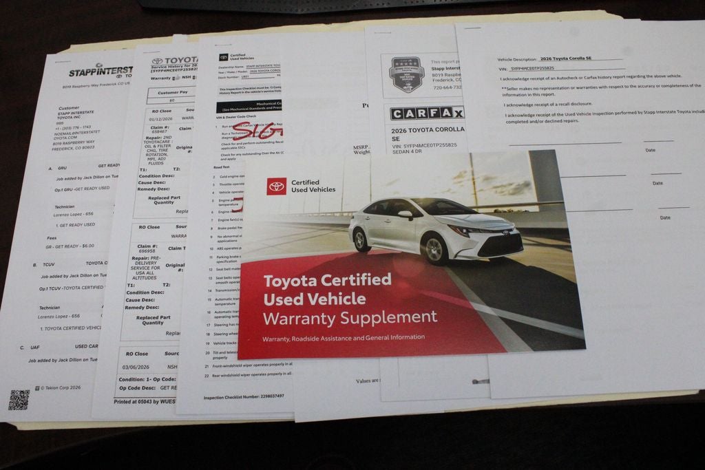 2026 Toyota COROLLA SE