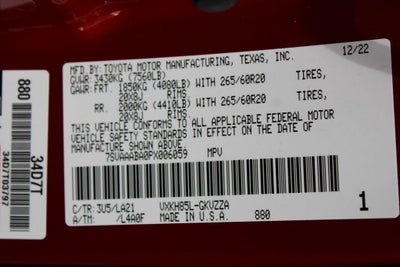 2023 Toyota Sequoia Platinum