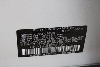 2022 Subaru WRX Limited