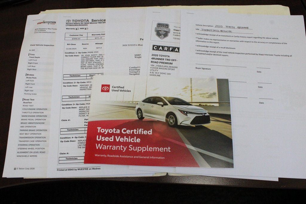 2020 Toyota 4RUNNER TRD Off-Road