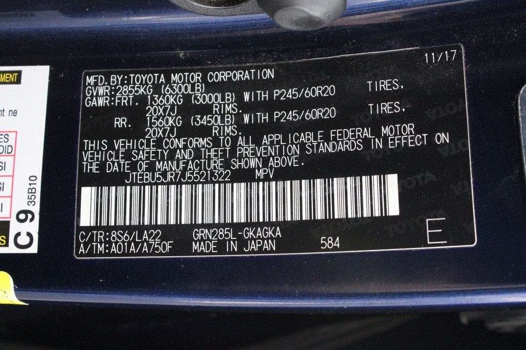 2018 Toyota 4RUNNER Limited