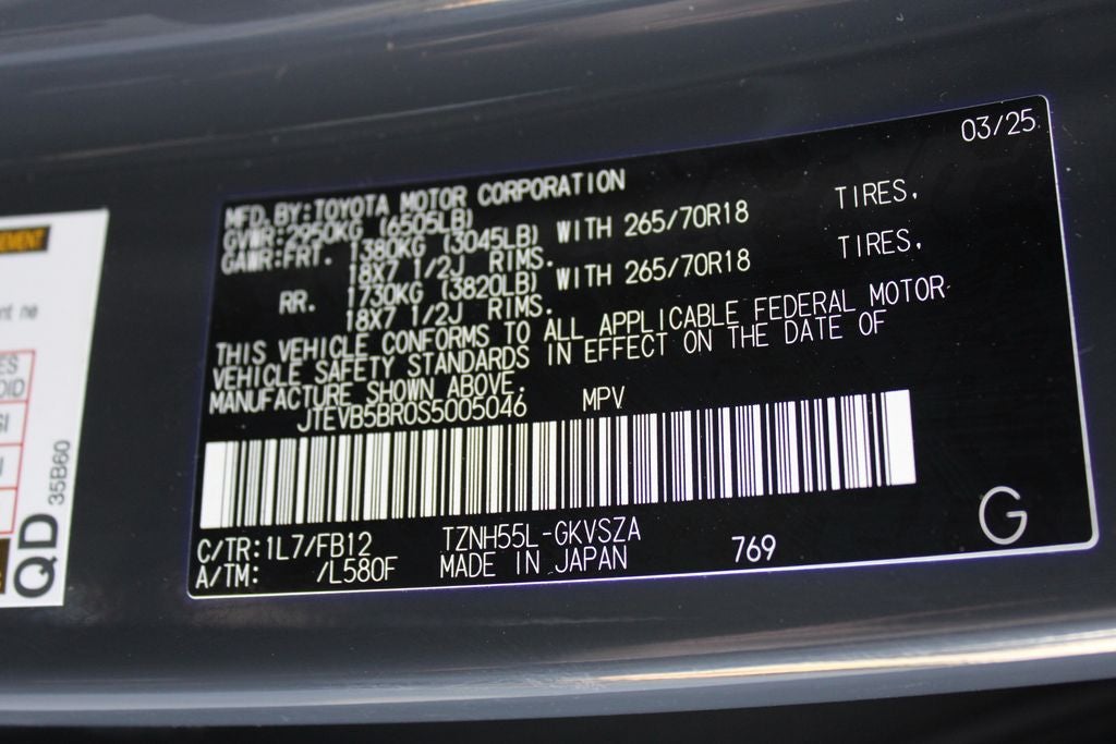 2025 Toyota 4RUNNER HYBRID TRD Off Road