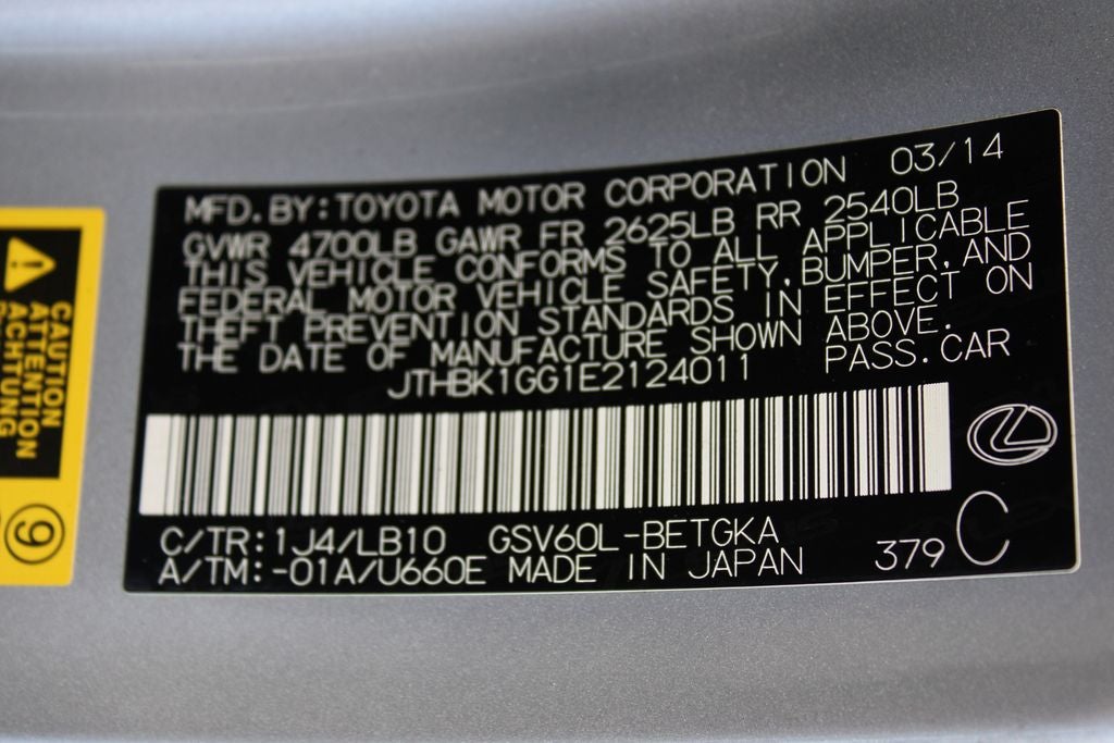 2014 Lexus ES 350 350