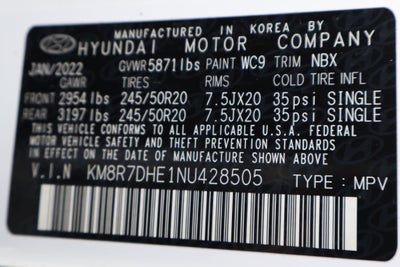 2022 Hyundai Palisade Calligraphy
