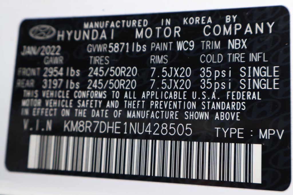 2022 Hyundai Palisade Calligraphy