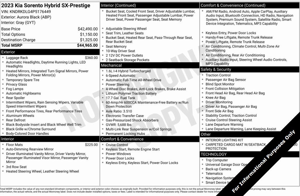 2023 Kia Sorento SX Prestige