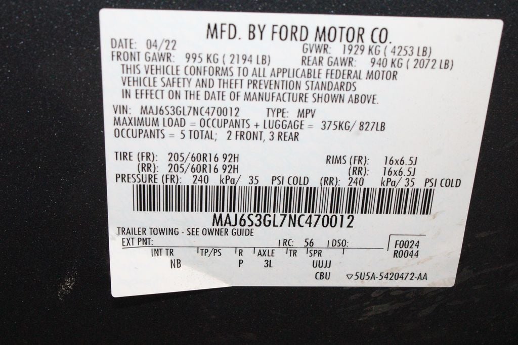 2022 Ford Ecosport SE