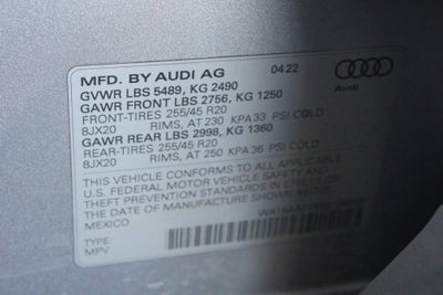 2022 Audi Q5 45 S line Premium Plus quattro