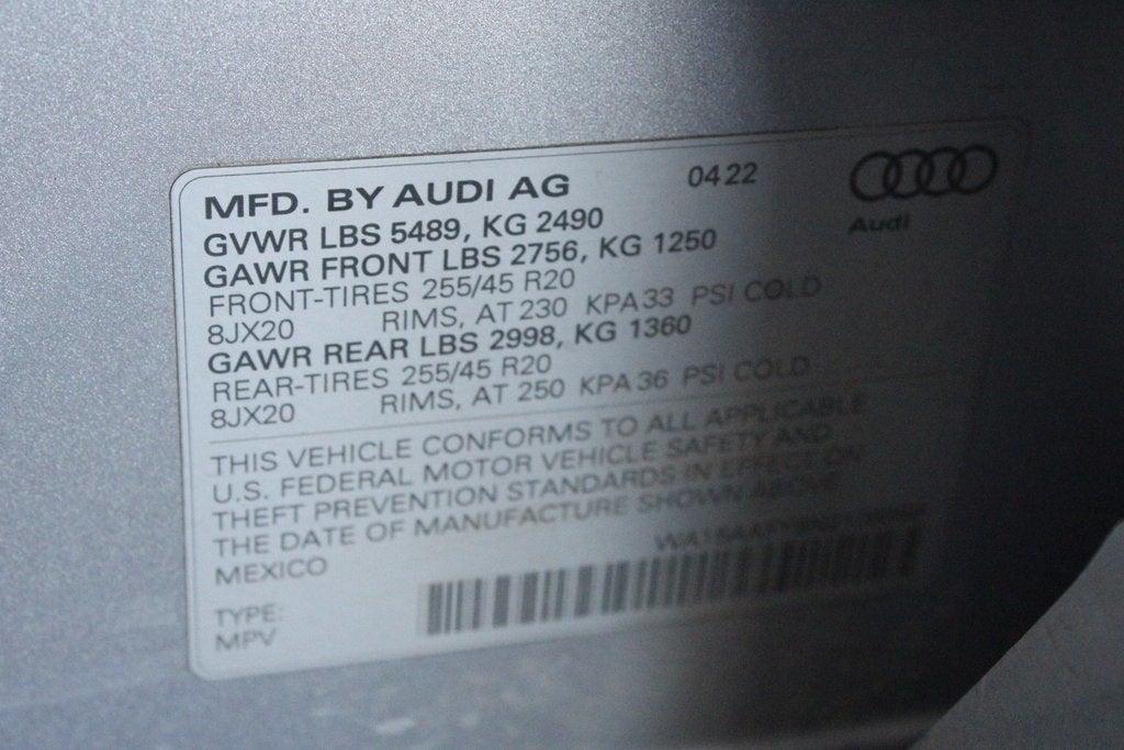 2022 Audi Q5 45 S line Premium Plus quattro