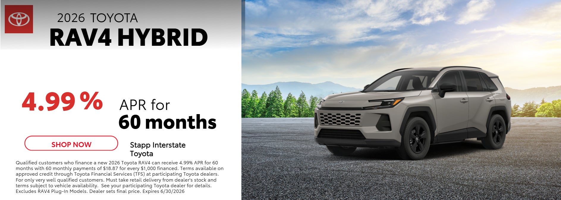2026 Toyota RAV4 Lease Information