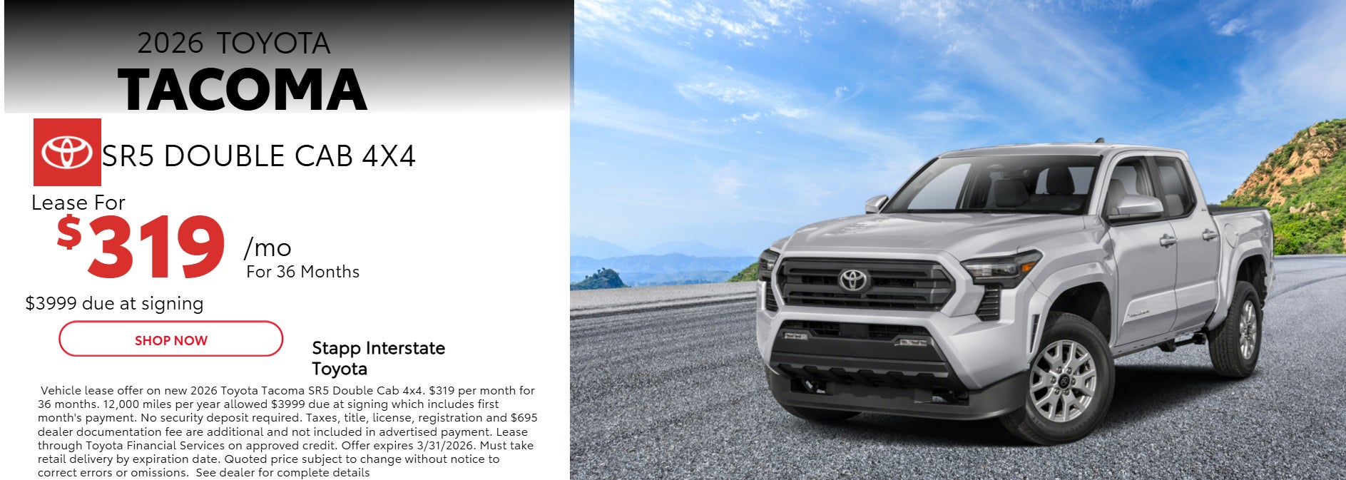 Tacoma Lease Special