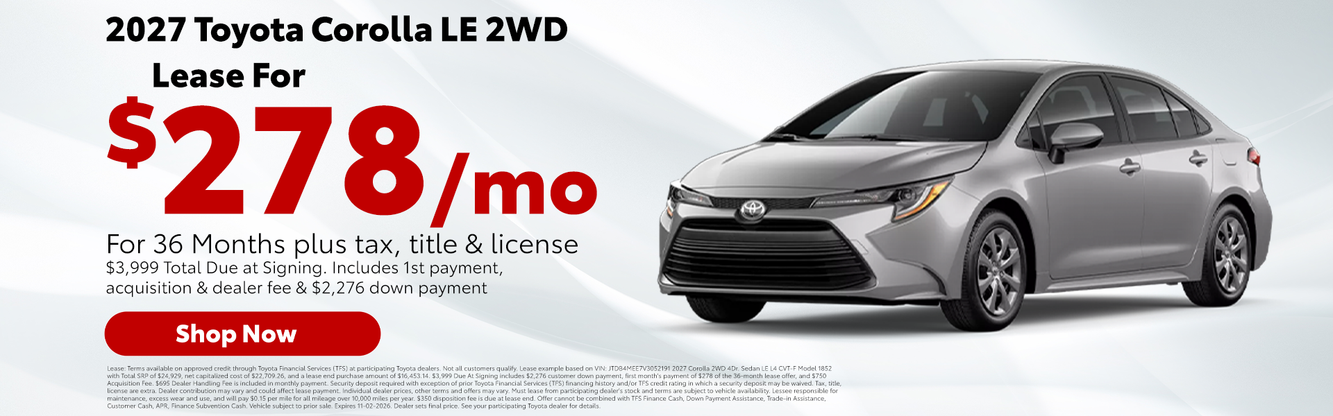 October offer